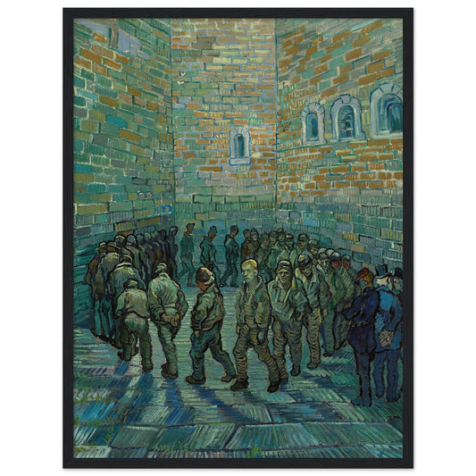 The Prison Courtyard (1890) by Van Gogh - Print Material - Master's Gaze