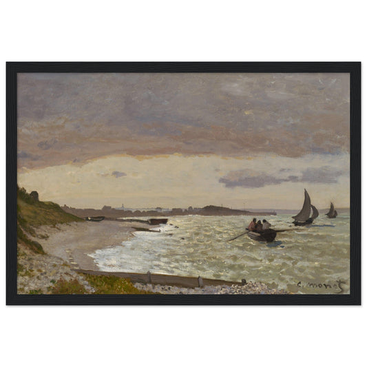 The Seashore at Sainte-Adresse (1864) by Claude Monet - Print Material - Master's Gaze