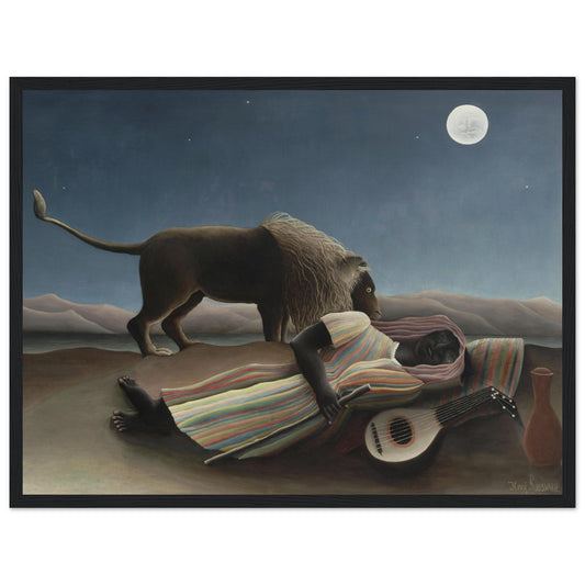 The Sleeping Gypsy (1897) by Henri Rousseau - Print Material - Master's Gaze