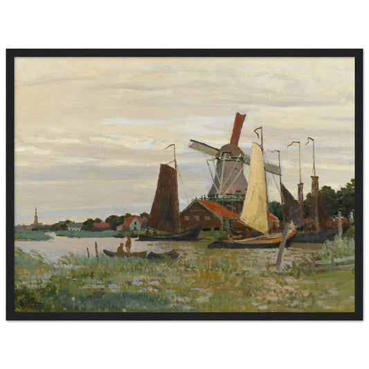Un Moulin À Zaandam (1871) by Claude Monet - Print Material - Master's Gaze