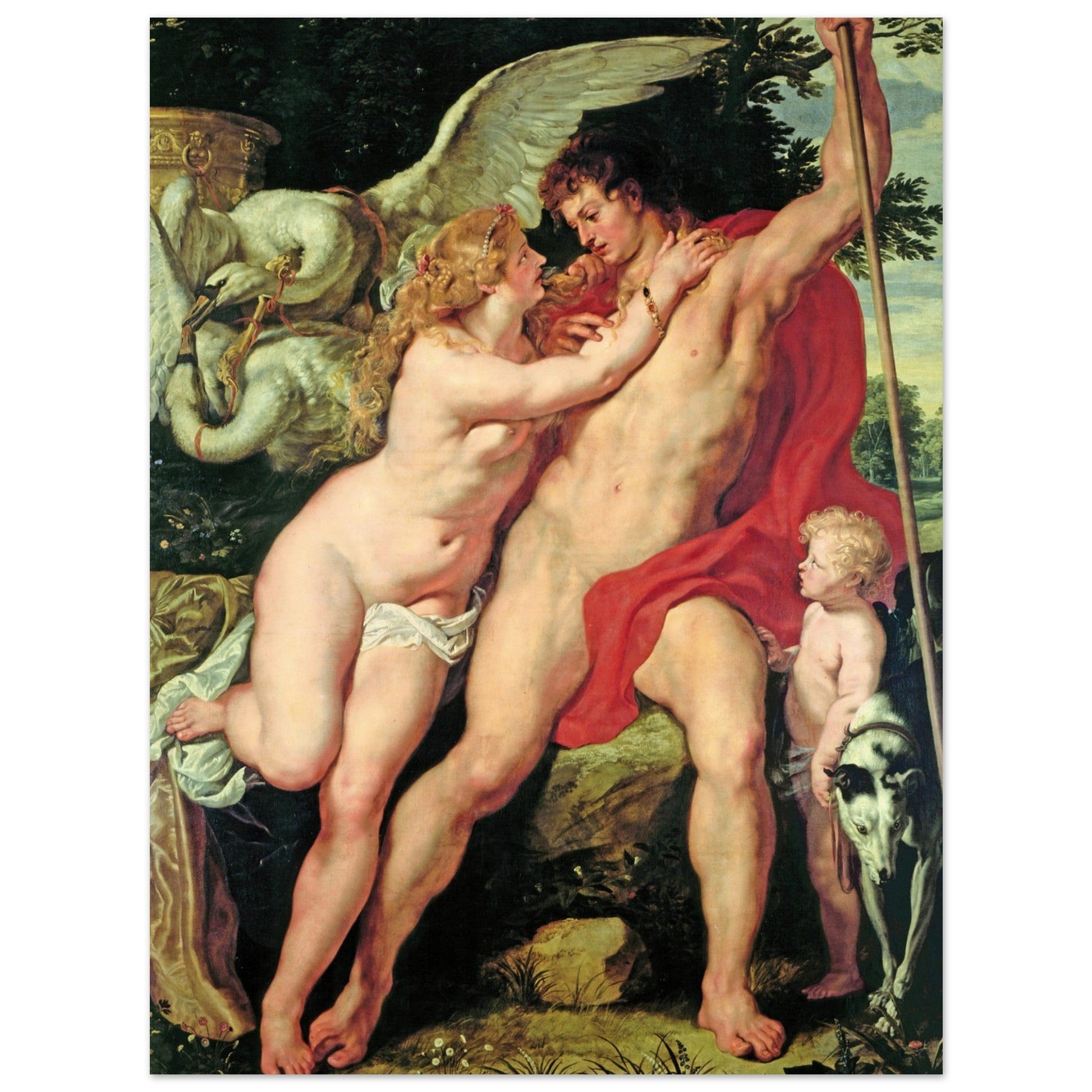 Venus and Adonis (Circa 1610) by Pieter Paul Rubens - Print Material - Master's Gaze