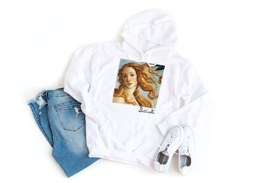 Venus by Botticelli, Hoodie Art Apparel Collection - Print Material - Master's Gaze