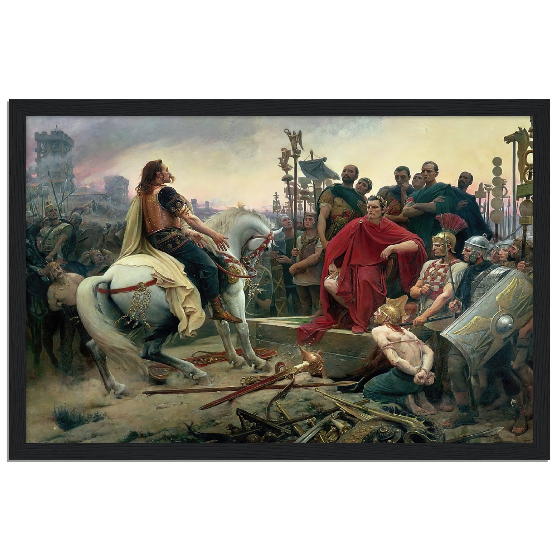 Vercingetorix Surrenders to Caesar by Lionel Royer - Print Material - Master's Gaze