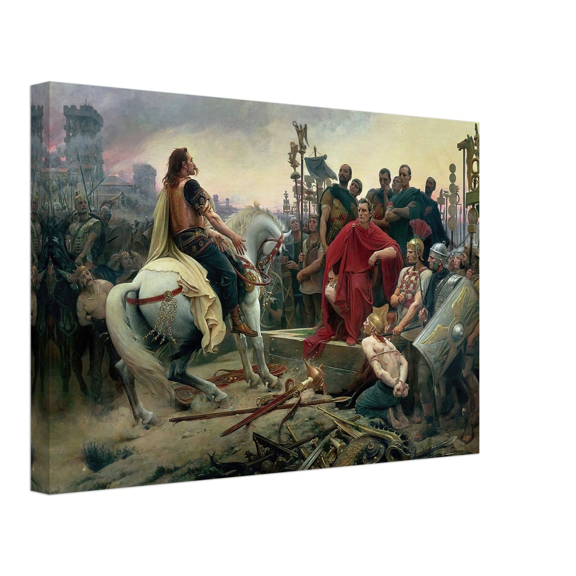 Vercingetorix Surrenders to Caesar by Lionel Royer - Print Material - Master's Gaze