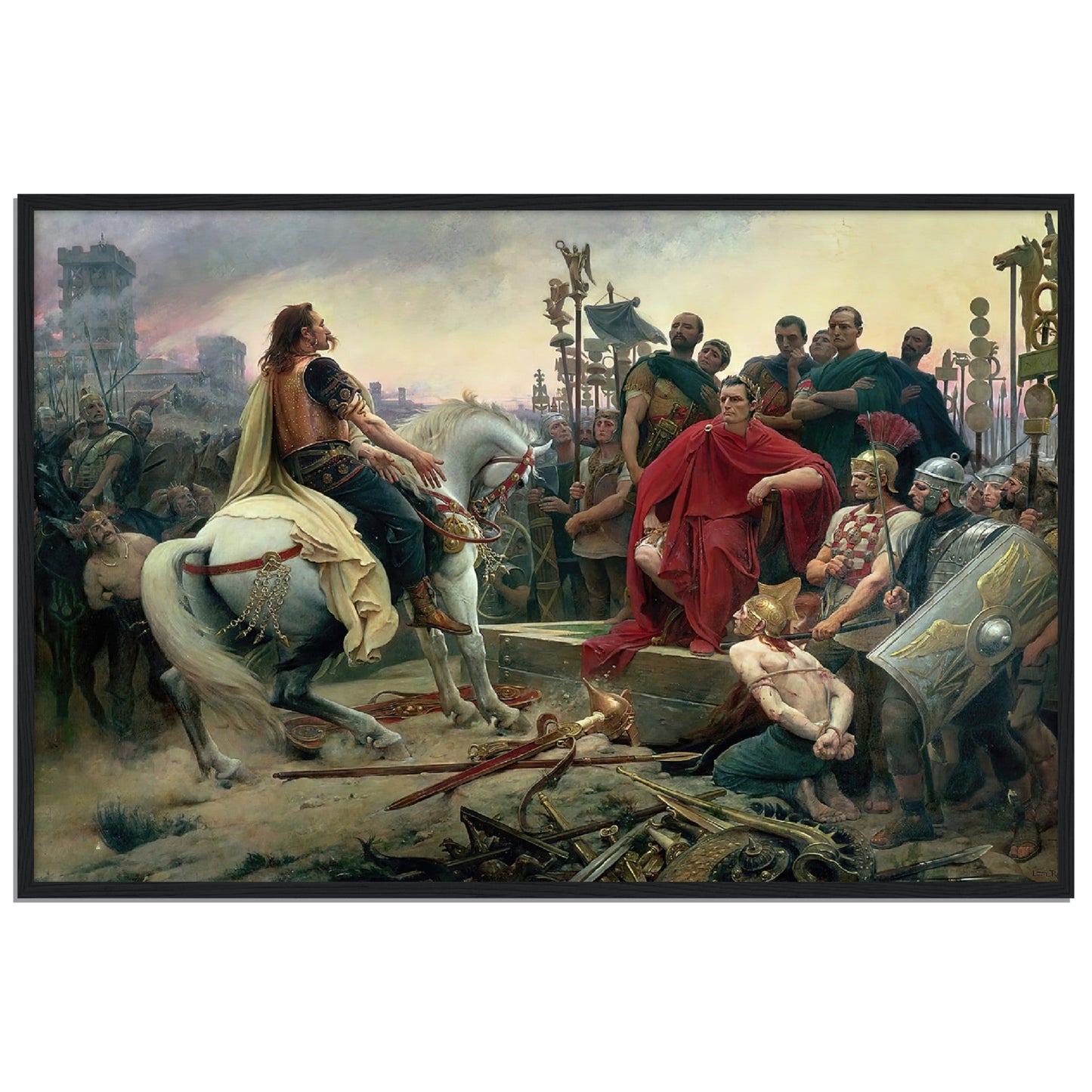 Vercingetorix Surrenders to Caesar by Lionel Royer - Print Material - Master's Gaze