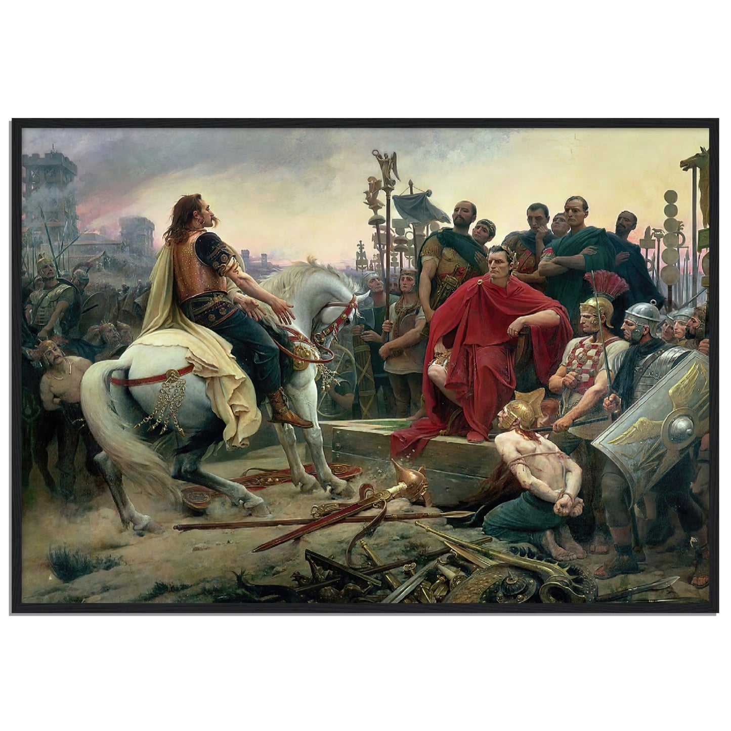 Vercingetorix Surrenders to Caesar by Lionel Royer - Print Material - Master's Gaze