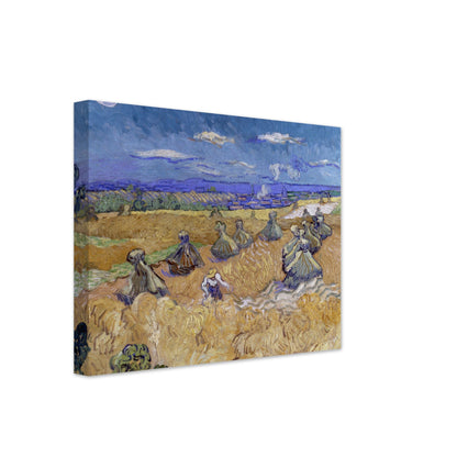 Wheat Fields with Reaper, Auvers by Van Gogh - Print Material - Master's Gaze