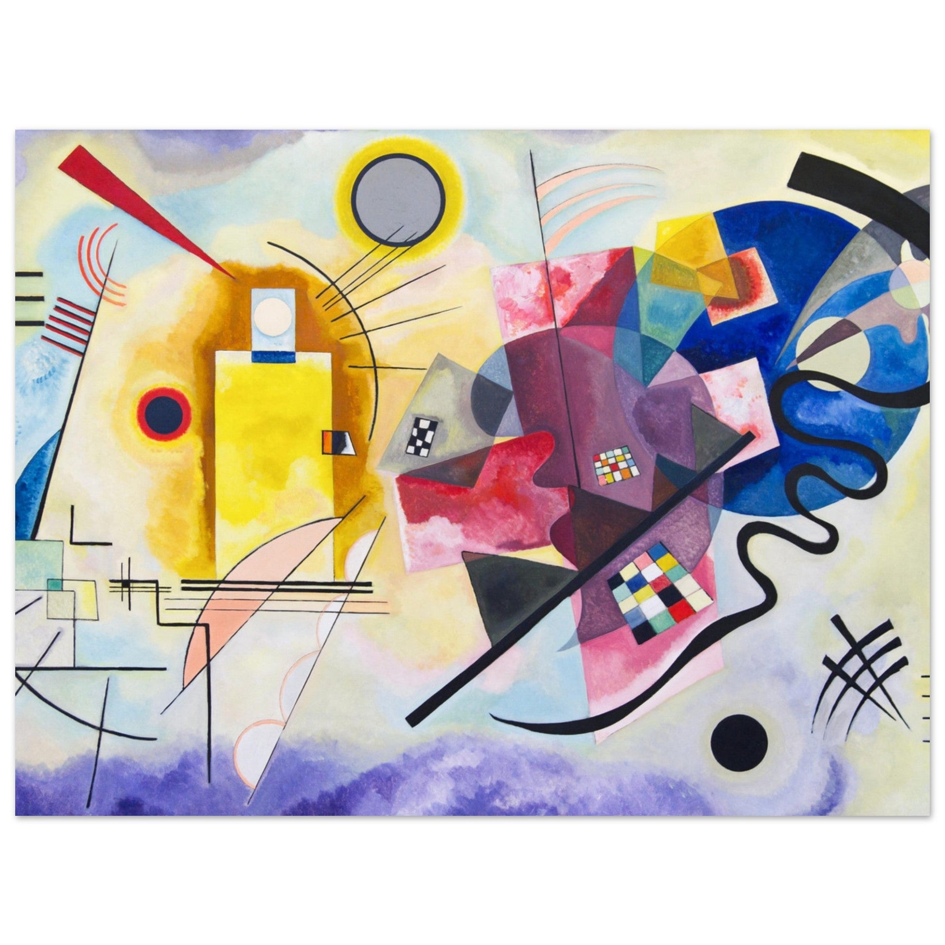 Yellow-Red-Blue by Wassily Kandinsky - Print Material - Master's Gaze