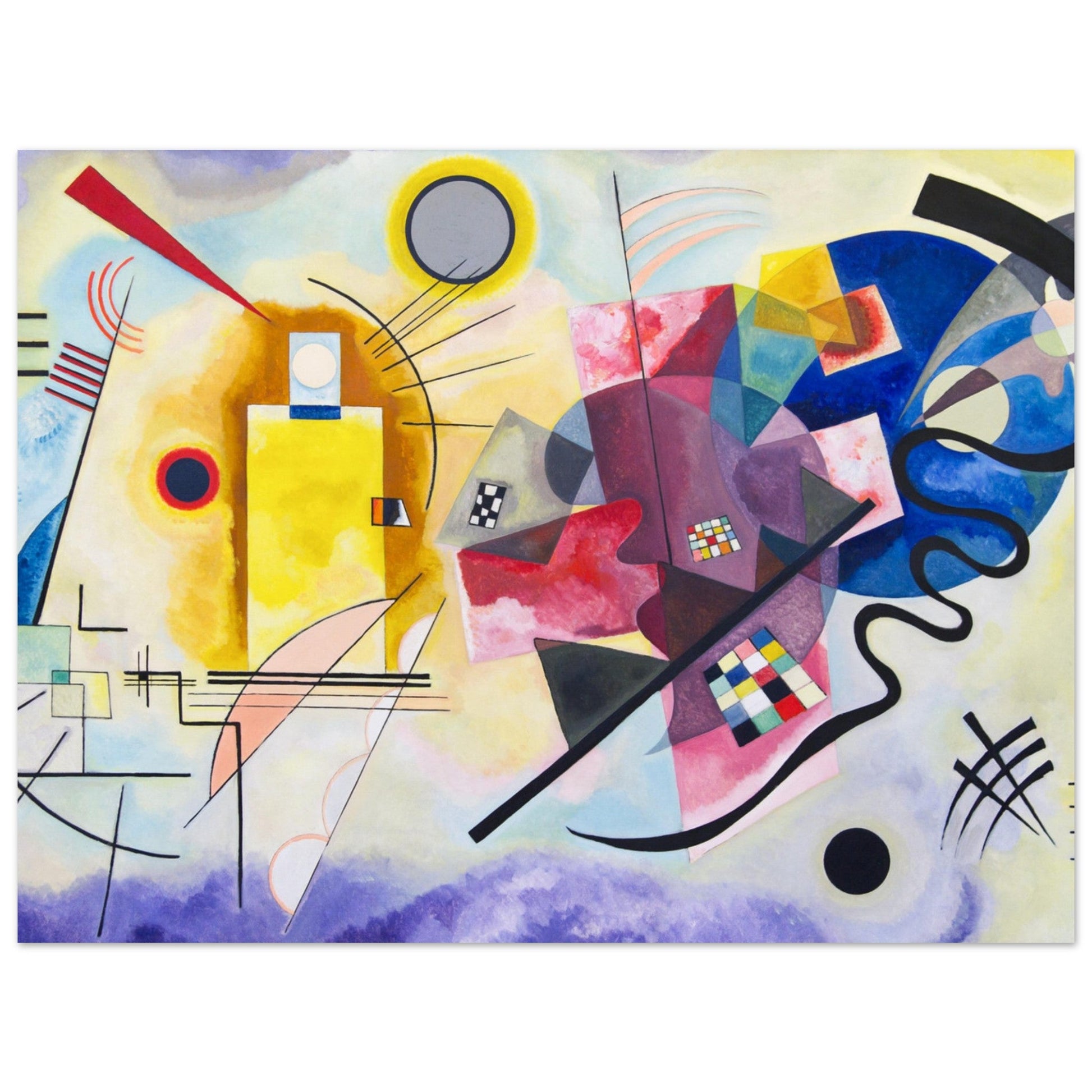 Yellow-Red-Blue by Wassily Kandinsky - Print Material - Master's Gaze